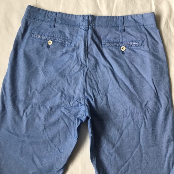 Bonobos Straight Fit Chambray Trousers/Pants - Picture 7 of 7